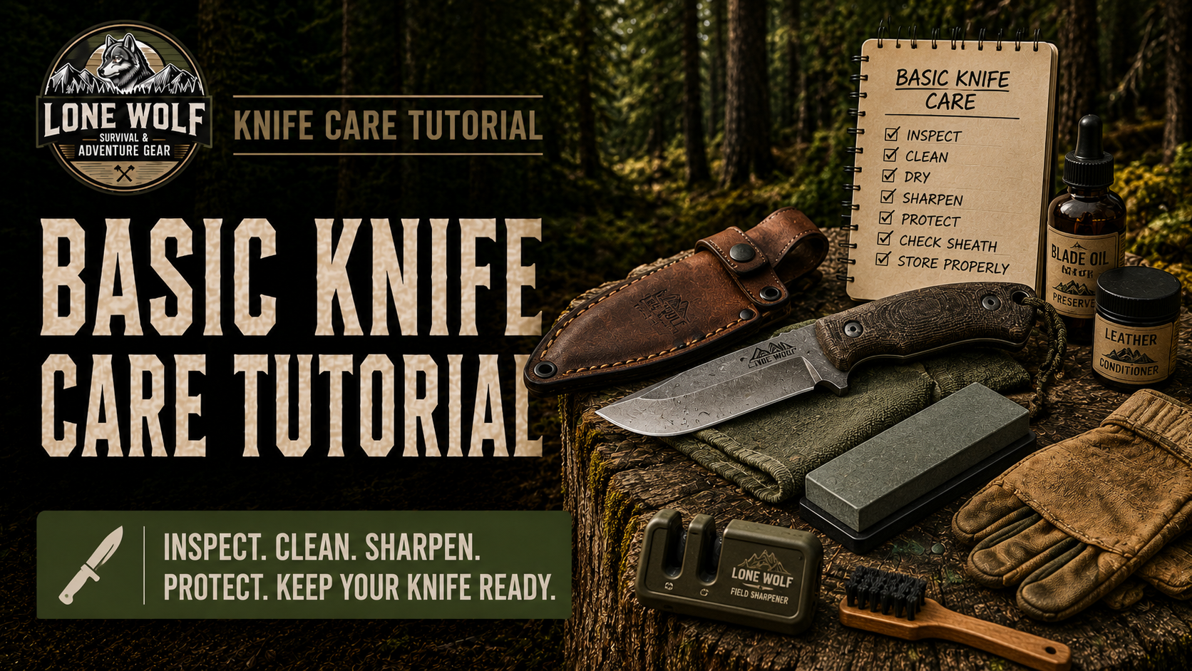 Basic Knife Care Tutorial - How to Clean, Protect, and Maintain Your Survival Knife