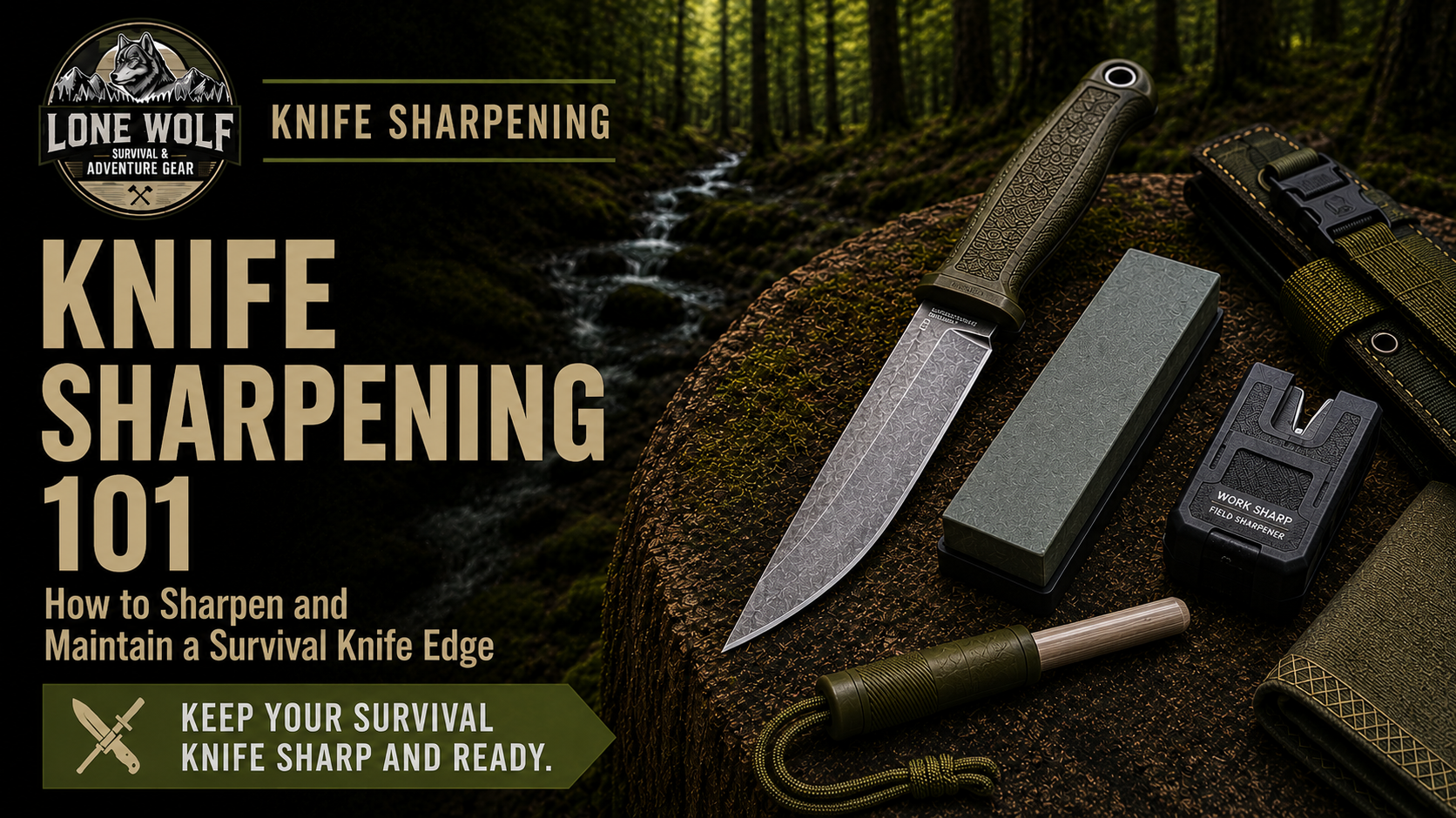 Knife Sharpening 101 survival knife sharpening hero image