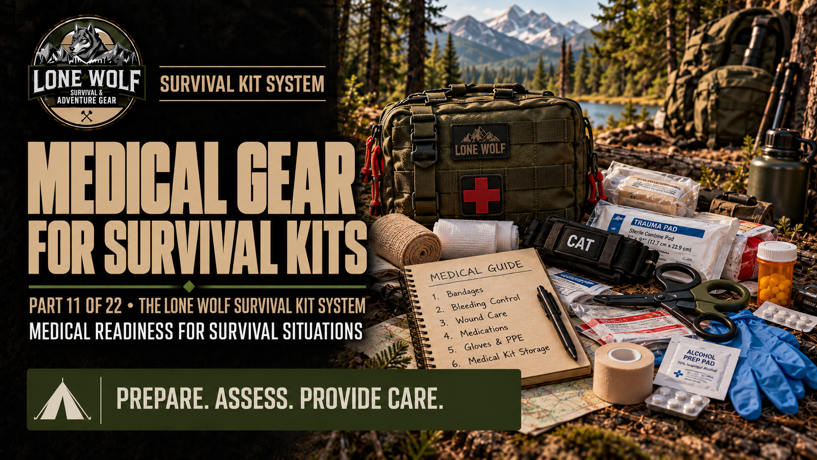 Medical Gear for Survival Kits - Part 11 of The Lone Wolf Survival Kit System