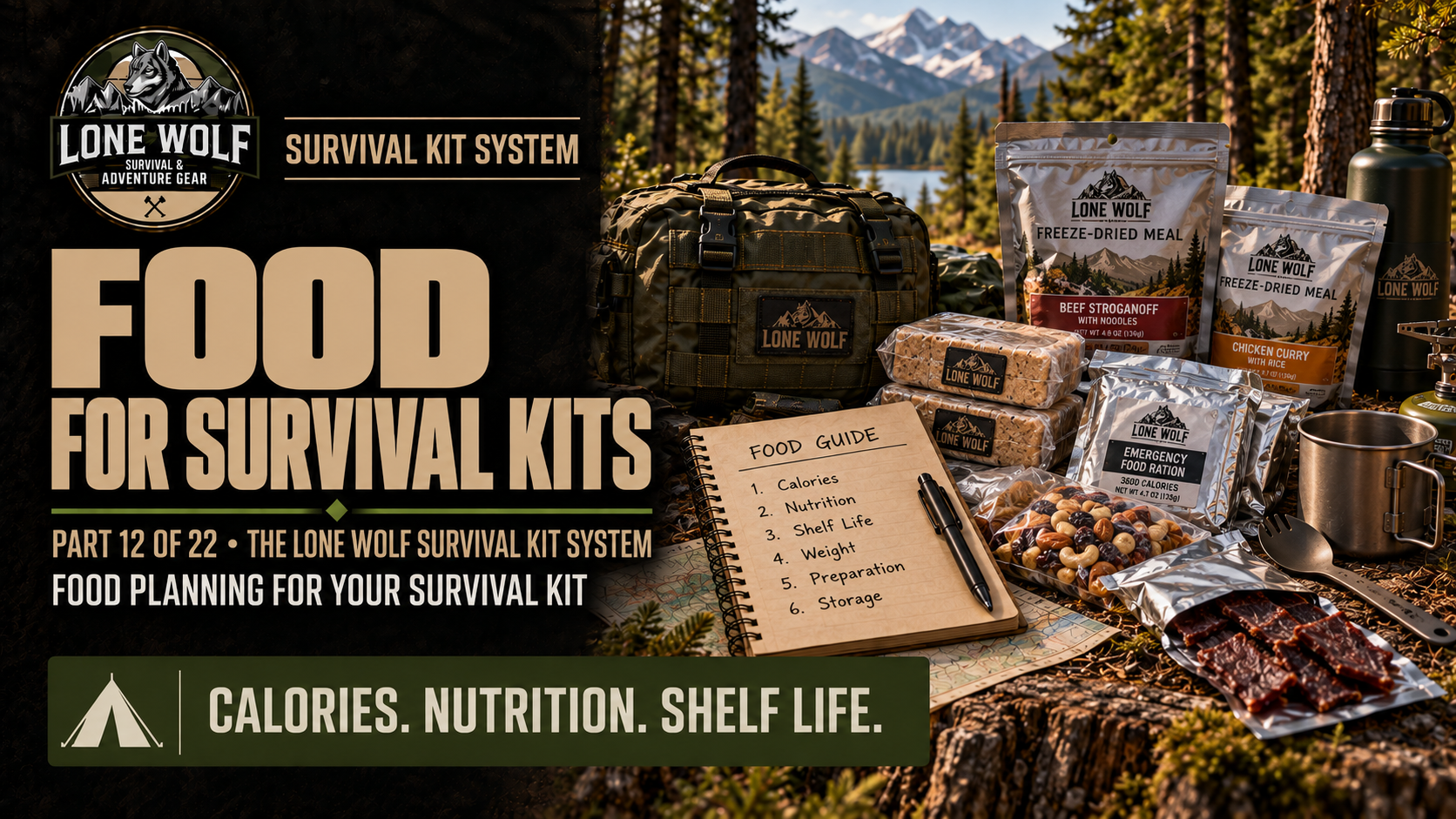 Food for Survival Kits - Part 12 of The Lone Wolf Survival Kit System